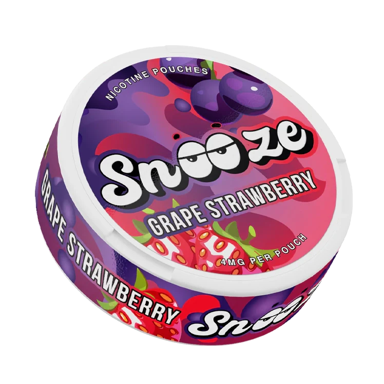 Grape Strawberry nicotine pouch by SNOOZE snus