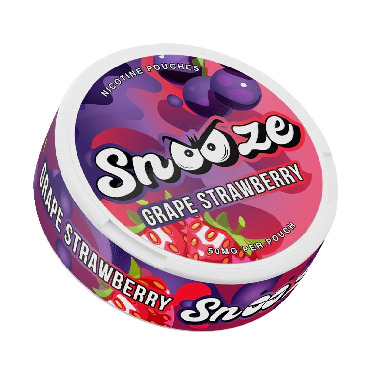 Grape Strawberry nicotine pouch by SNOOZE snus