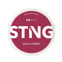 Cola Cherry nicotine pouch by STNG snus