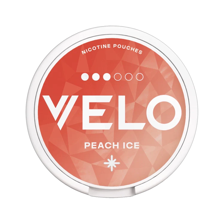 Peach Ice nicotine pouch by VELO