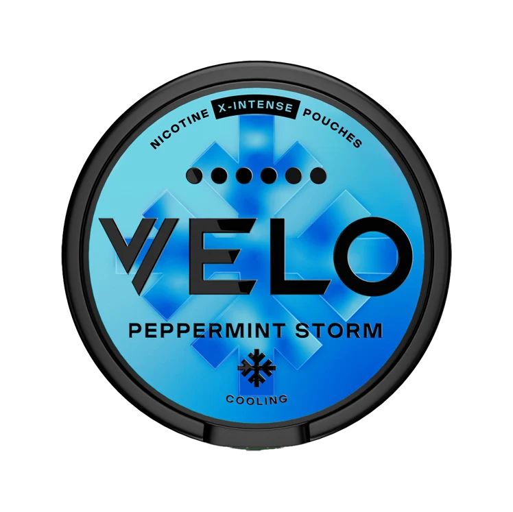 Peppermint Storm nicotine pouch by VELO