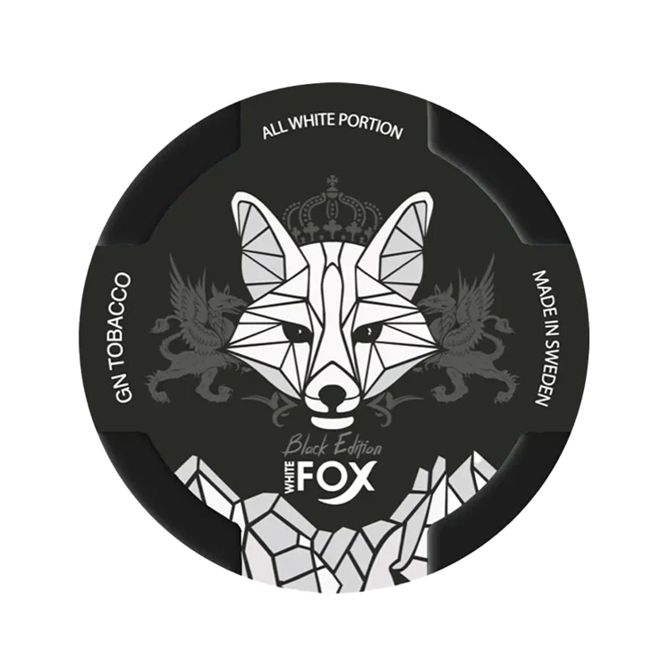 Black Edition nicotine pouch by White fox snus
