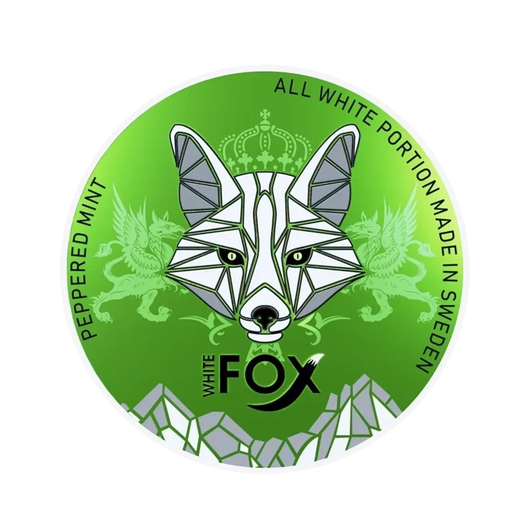 Peppermint nicotine pouch by White fox snus