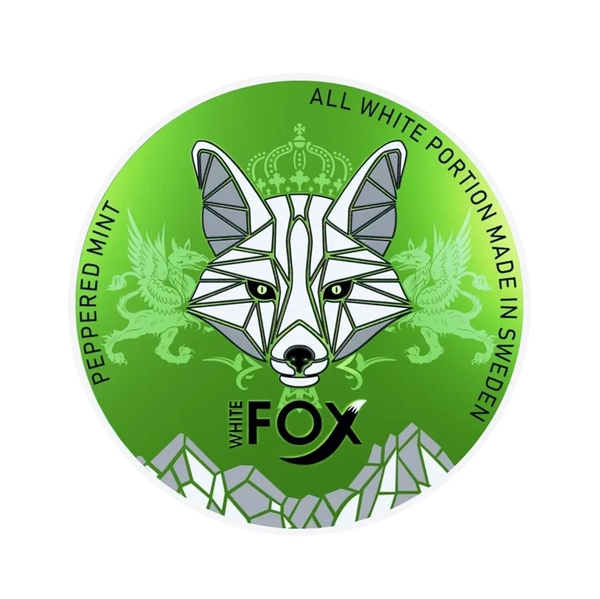 Peppermint nicotine pouch by White fox snus