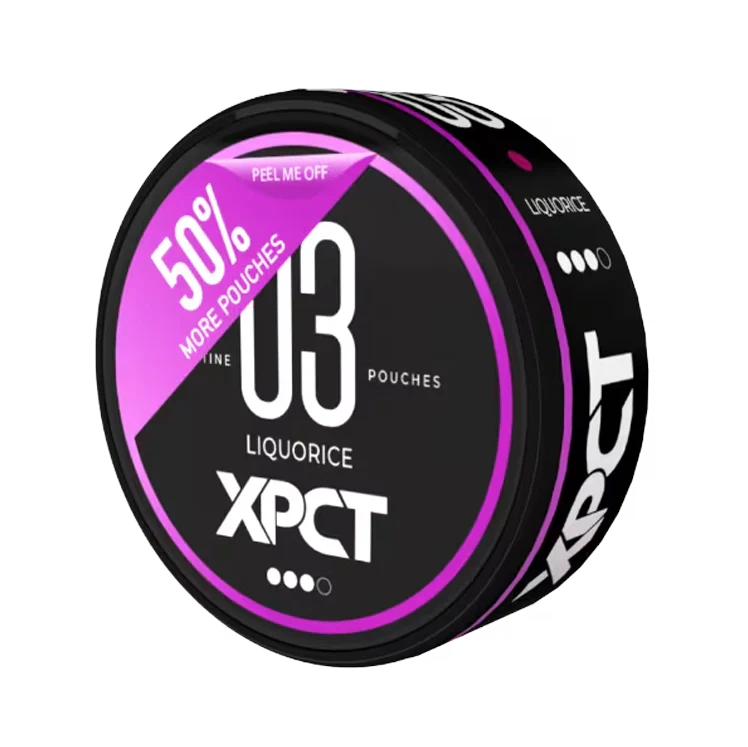 Liquorice 03 nicotine pouch by XPCT snus
