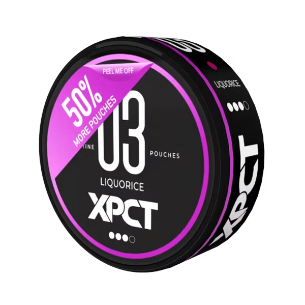 Liquorice 03 nicotine pouch by XPCT snus