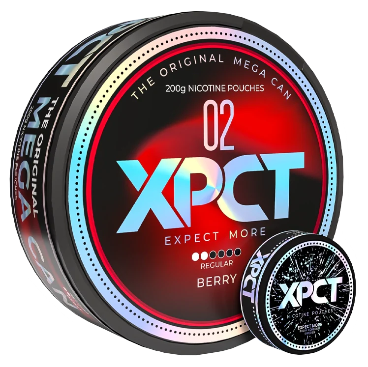 Mega Can Berry nicotine pouch by XPCT snus