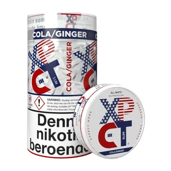 Tube Cola Ginger nicotine pouch by XPCT snus