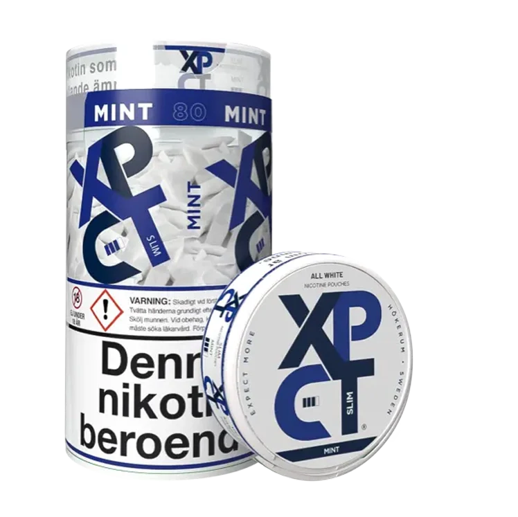 Tube Mint nicotine pouch by XPCT snus