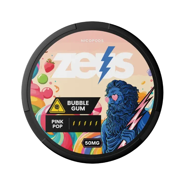 Bubblegum nicotine pouch by Zeus snus