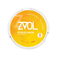 Citrus Lemon Medium nicotine pouch by ZVOL snus