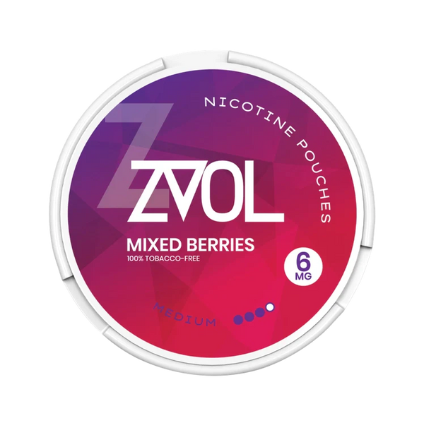Mixed Berries Medium nicotine pouch by ZVOL snus