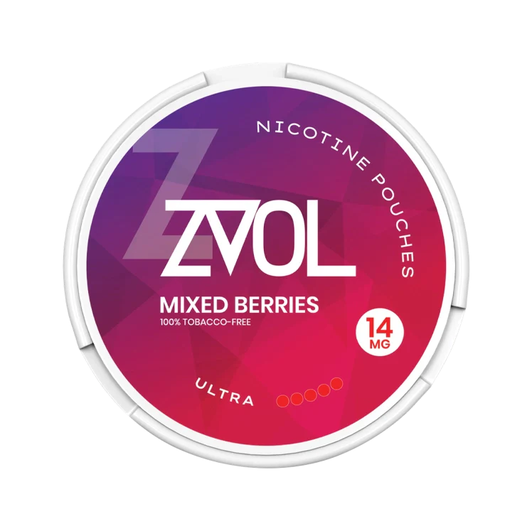 Mixed Berries Ultra nicotine pouch by ZVOL snus