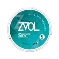 Spearmint Breeze Medium nicotine pouch by ZVOL snus