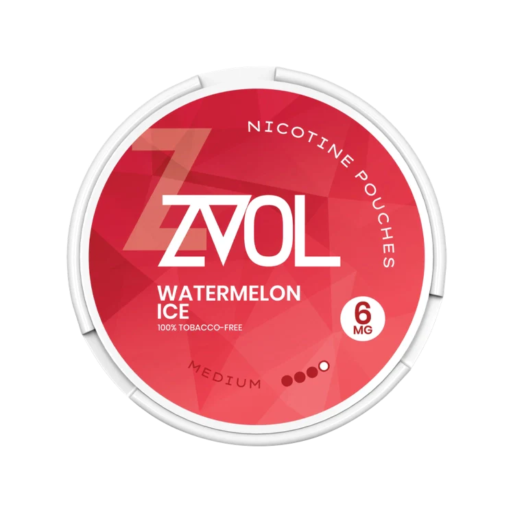 Watermelon Ice Medium nicotine pouch by ZVOL snus
