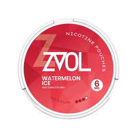 Watermelon Ice Medium nicotine pouch by ZVOL snus