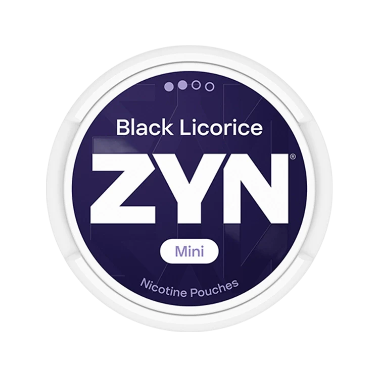Black Licorice nicotine pouch by Zyn snus