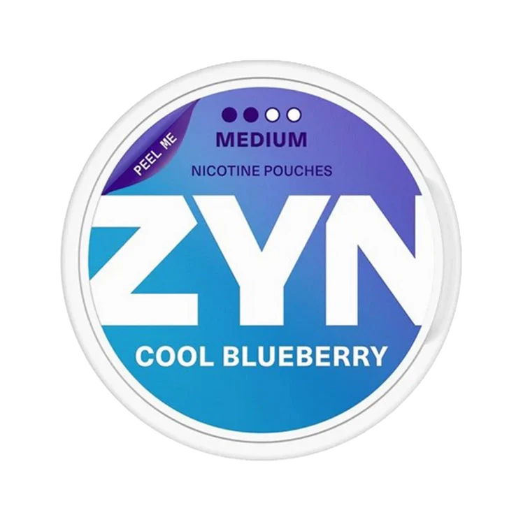 Cool Blueberry Medium EU nicotine pouch by Zyn snus