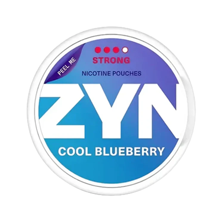 Cool Blueberry Slim Strong EU nicotine pouch by Zyn snus
