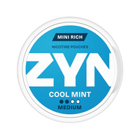 Cool Mint Mini Rich SA nicotine pouch by Zyn snus