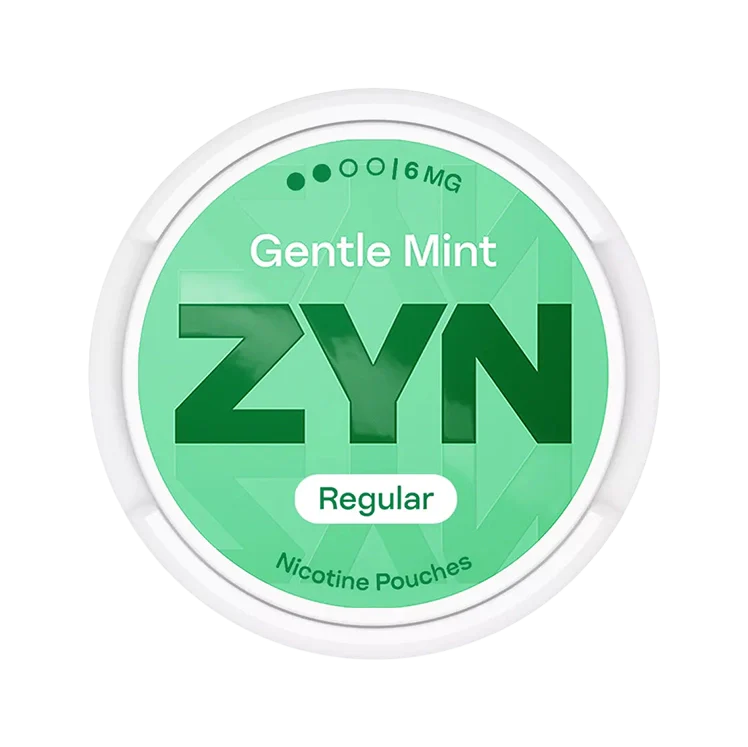 Gentle Mint nicotine pouch by Zyn snus