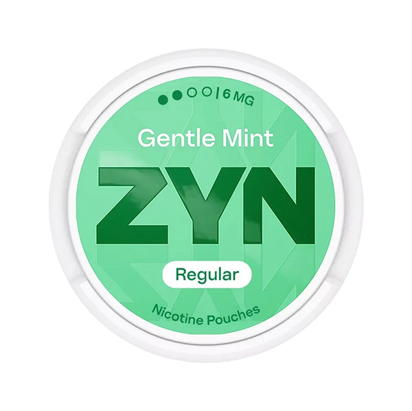 Gentle Mint nicotine pouch by Zyn snus