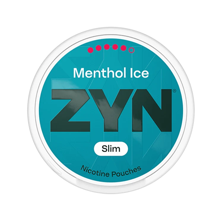 Menthol Ice Slim nicotine pouch by Zyn snus