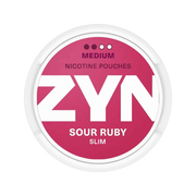 Sour Ruby Medium EU nicotine pouch by Zyn snus