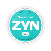 Spearmint nicotine pouch by Zyn snus