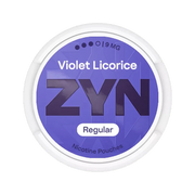Violet Licorice nicotine pouch by Zyn snus