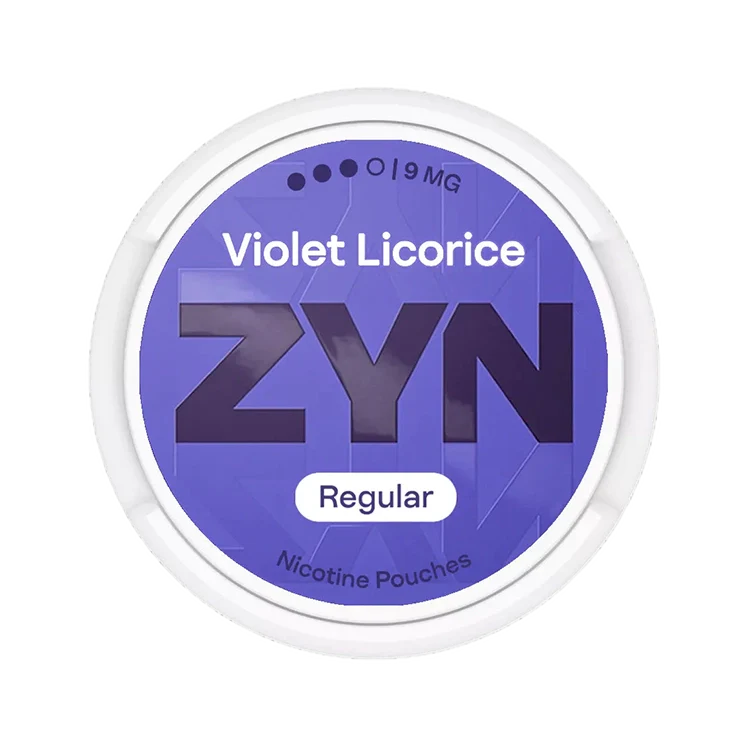 Violet Licorice nicotine pouch by Zyn snus