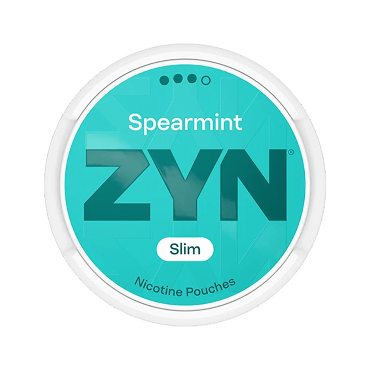 Spearmint nicotine pouch by Zyn snus